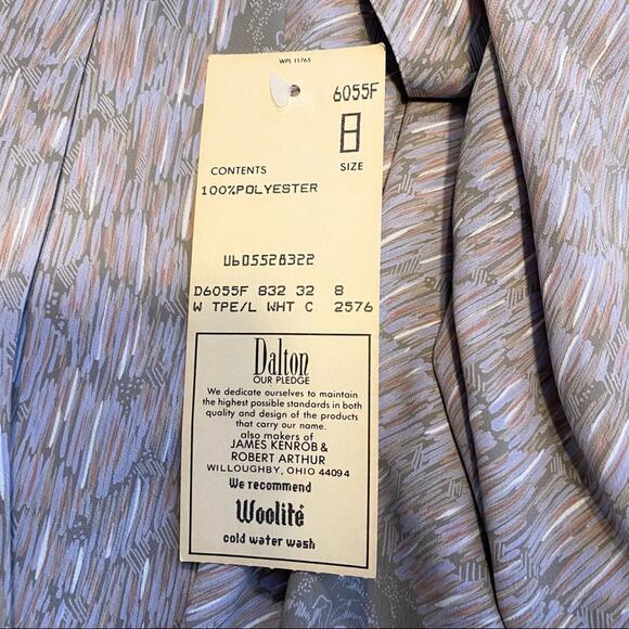 1960s Dalton NEW WITH TAGS bow neck blouse - Picture 4 of 7